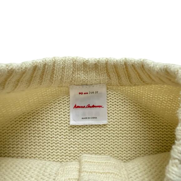 NWOT Hanna Andersson Holiday Bobble Cardigan Sweater Size 3T - Picture 5 of 5